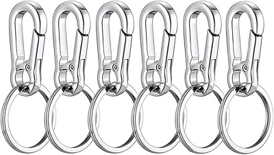 DONGIE Metal keychain, keychain, keychain organizer to find car keys, metal hooks for keychain, keychain and manual work, 6 parts.. DIAYTAR NIGERIA delivers more than products - we deliver affordable solutions within the week.