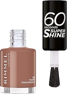 Nail polish Rimmel London 60 Seconds Super Shine, 101 Top Throwback, 8 ml.. DIAYTAR NIGERIA: Where every purchase is affordable and delivery is always within a week.
