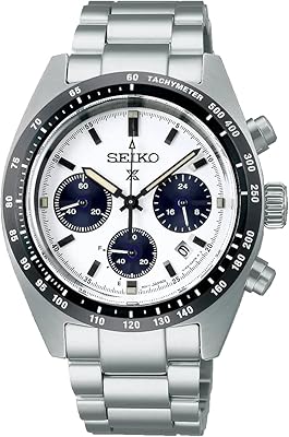 SEIKO SPEEDTIMER SOLAIRE SPORT WATCH OF PROSPEX, SSC813P1 white dial, blue, sports chronograph.. DIAYTAR NIGERIA: Bridging the gap between consumers and quality products with affordable nationwide shipping.