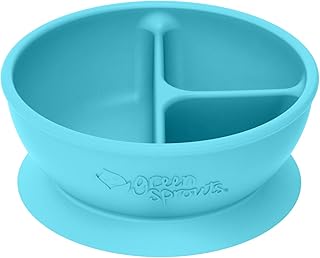 Green sprouts learning bowl, Aqua, 1 room.. Experience the ease of modern shopping with DIAYTAR NIGERIA's vast selection and quick delivery service.
