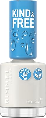 Rimmel Kind & Free Clean nail lacquer - breathable finishing layer, vegan animal formula, 8 ml 25 oz, color 151 Fresh Indone.. Experience shopping satisfaction with DIAYTAR NIGERIA's vast selection and budget-friendly delivery options.