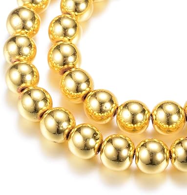 Cherrywellery Round pearls in non -magnetic gold -plated non -magnetic hematite, 90 pieces/4 mm wire, small bulk pearls for the manufacture of jewelry of bracelets and necklaces.. Shop with intention at DIAYTAR NIGERIA, offering thousands of products delivered nationwide in days.