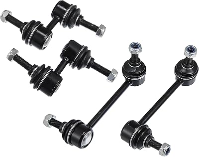 X AUTOHAUX 4 PIECES HARD BAR LINKS FAID STABILIER K90667 K90668 K90669 For Honda CR-V 1997-2001 Suspension stabilizer 52320S10003.. DIAYTAR NIGERIA: Where smart shoppers find everything they need at prices they can afford.