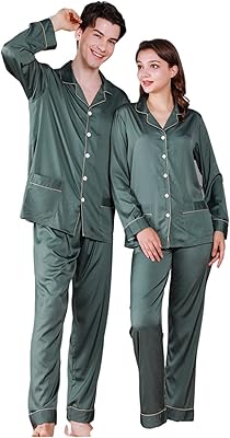 Aeyridepor matching pajamas for couples, pajamas for her and her, silk night clothes, comfortable night clothes, M-3XL.. Discover why thousands choose DIAYTAR NIGERIA for affordable products delivered in less than a week.