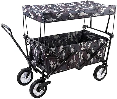 Foldable foldable foldable cart with sun/rain, adjustable expandable handle, canvas and removable awning, high capacity trolley for shopping, beach, lawn, sports cart (A) (D).. Shop with confidence at Nigeria's leading affordable e-commerce platform with reliable delivery services.