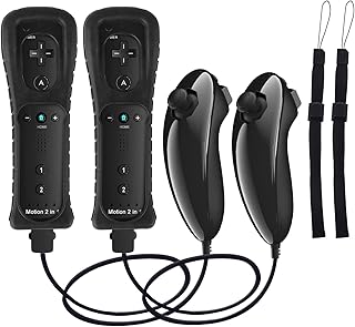 Nunchuck remote control and controller compatible with Nintendo Wii and Wii U controllers, Lot of 2 Manettes Crifeir Wii with silicone case and Dragon, Integrated Movement (BB).. Shop from our extensive catalog at DIAYTAR NIGERIA and enjoy doorstep delivery in just 5-8 days.