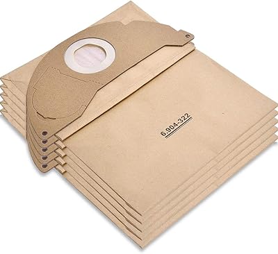 Set of 5 filter bags for Karcher vacuum cleaner 6.904-322.0 WD2, paper filter bags for Karcher vacuum cleaner WD2 MV2 A2201/2204/2504, Brown.. Transform how you shop with DIAYTAR NIGERIA's vast selection and budget-friendly delivery options.