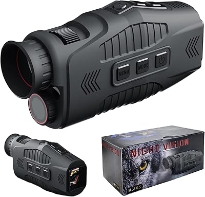 100 % dark monochrome night vision glasses 1080p Full HD 5x Digital zoom in infrared night vision for hunting, campsite, travel, surveillance.. Home to endless choices and pocket-friendly prices — DIAYTAR Nigeria.