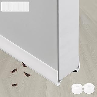 37-inch door stop stop, PVC adjustable door stop to avoid dust and noise, insulating under the door (white-2 rooms).. DIAYTAR NIGERIA brings the marketplace home to you with affordable prices and delivery in 5-8 days.