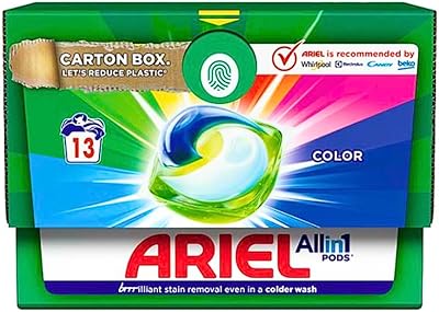 Colorful all-in-one ariel gel capsules (13 capsules) 3094 g.. DIAYTAR NIGERIA: Your trusted e-commerce partner with extensive product choices and affordable delivery.