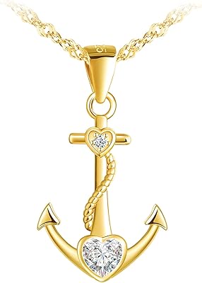 MICLEE COLLARS FOR WOMEN AND GIRLS, STERLING 925 silver necklace, pendant classic anchor necklace, inlaid zircon, symbol of courage, protection and strength, creative necklaces.. Unlock access to a wide range of products with DIAYTAR NIGERIA's affordable e-commerce platform.