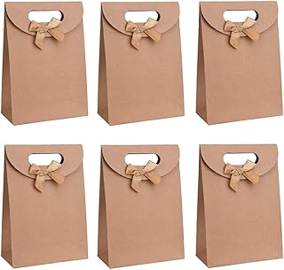 Alykdon 20 pieces Kraft paper packaging bags, candy bags for party paper, party gift bags, paper bags with handles, for packaging of banquet gifts, candies, cookies.. Discover the joy of online shopping with DIAYTAR NIGERIA's budget-friendly prices and reliable shipping.