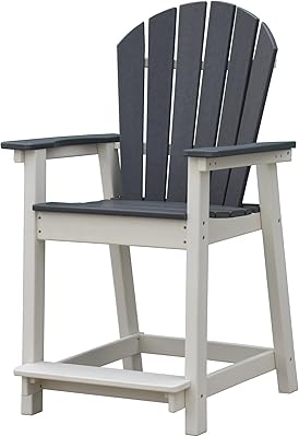 Utson outdoor adirondack chairs, patio bar chair with high backrest, 400 lb, wide armrests, porch chair all seasons for backyard, garden and terrace.. DIAYTAR NIGERIA: Where every purchase is affordable and delivery is always within a week.