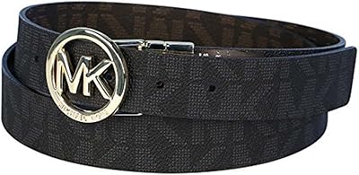 Reversible belt for women, white/brown, with MK Gold loop, white/brown.. Navigate through thousands of products at pocket-friendly prices with DIAYTAR NIGERIA's easy-to-use platform.