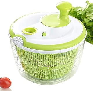 Large BPA -free salad spin - manual lettuce dryer and light washing machine with quick drying design, easy and tasty salad spinner, capacity of 5 l, green.. Discover a world of affordable shopping with DIAYTAR NIGERIA's vast marketplace delivered to you in days.