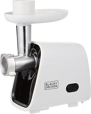 Black meat mincer+Decker 1500 Watts, White - FM1500 -B5.. DIAYTAR NIGERIA: Where shopping is affordable, selection is vast, and delivery is always reliable.