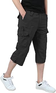 Short cargo 3/4 Imaki for men, long elastic capri shorts relaxed under the knee with 7 pockets.. From kitchen tools to phones — DIAYTAR Nigeria ships it all in a week.
