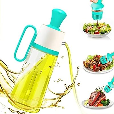 Bottle of glass oil distributor for sauce with non-slip handle and drip brush, vinegar dispenser, silicone brush for kitchen, barbecue, pastry, 550 ml.. Transform your shopping experience with DIAYTAR NIGERIA's vast product selection delivered at unbeatable prices.