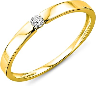 Miyori Solitaire Miyori engagement ring 14 carat yellow 585/1000 with brilliant cut diamonds 0.05 ct.. DIAYTAR Nigeria combines variety, affordability, and speed — making your online shopping experience not only enjoyable but also cost-effective.
