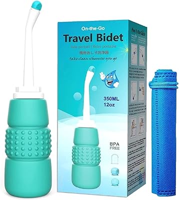 Portable toilet bidet sprayer, 350 ml, personal shattaf for outside, campsite, travel, driver, personal hygiene.. Shop smart with DIAYTAR NIGERIA, offering a vast product range delivered to your doorstep within a week.
