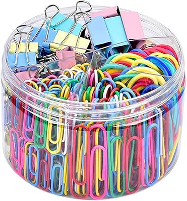 Alykdon Set of 240 mixed desktop supplies Colorful clamps Colorful with trombones.. DIAYTAR NIGERIA: Revolutionizing how Nigerians shop with affordable prices and prompt delivery services.