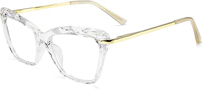 Cristal frame glasses without prescription cat for women B2440, transparent, 2.40 inches * 1.77 inch.. Love deals? DIAYTAR Nigeria has you covered with low prices and fast delivery.