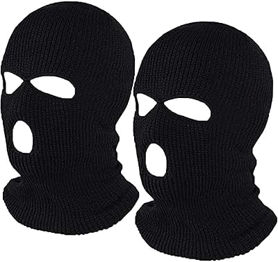 Full hood mask with 3 holes, ski mask winter hood knitted in 2 rooms for outdoor sports, black, one size.. Your budget-friendly online marketplace, DIAYTAR NIGERIA delivers a world of products in just 5-8 days.