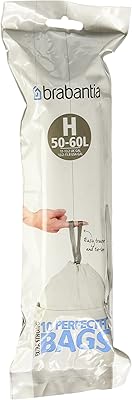 Brabantia bin bags size H (50-60 liters), pack of 10.. Your everyday shopping destination, DIAYTAR NIGERIA offers unbeatable value with quick delivery times.