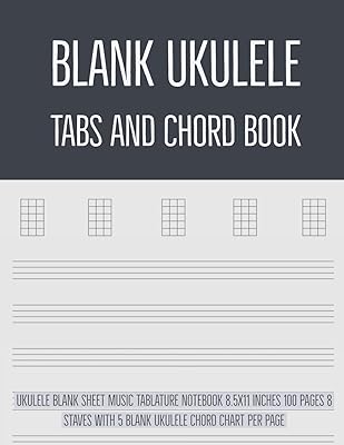 Tabulations and book of virgin chords for ukulele: notebook of virgin partition tablatures for ukulele 8.5 x 11 inches 100 pages 8 worn with 5 tables of virgin chords for ukulele per page (volume 2).. DIAYTAR NIGERIA delivers happiness in 5-8 days with our affordable and diverse product range.