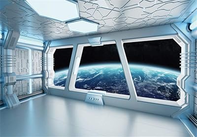 10x8 feet interior spaceship spaceship with window view planet background universe scientific exploration silhouette photography background space space space fire studio accessories canvas of vinyl background.. Your ultimate shopping destination, DIAYTAR NIGERIA combines extensive selection with affordable shipping.