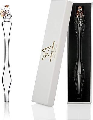 Glass water drops with whiskey with angel, handmade in Scotland - Water straws with glass whiskey for tape, Irish, Bourbon or rye - Gift whiskey bar accessory by Angel's Share Glass.. Your e-commerce hub for everything — DIAYTAR Nigeria has you covered.