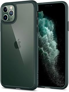 Ultra Hybrid Spigen shell designed for iPhone 11 Pro - Midnight green.. DIAYTAR NIGERIA: Your partner in affordable online retail with reliable delivery across the nation.