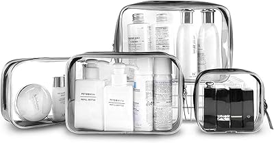 Transparent 4 in 1 travel bag from the Chart collection, Take-all bag with transparent cosmetics with zipper, waterproof makeup bag in PVC, washing brush organizer, travel baggage for women, men, children (s, m, l, xl).. Shop across boundaries with DIAYTAR NIGERIA's comprehensive catalog delivered nationwide at budget rates.