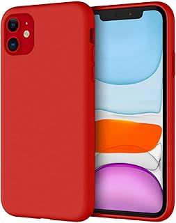 Silicone geetech shell for iPhone 11 (2019) 6.1 inch, complete protective shell with soft and silky touch, antichoc shell with microfiber lining (red).. DIAYTAR NIGERIA connects your desires with reality through our affordable e-commerce platform and quick delivery.