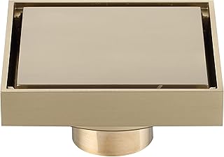 Fashion Home Troat of Slared Shower Slared Brass Shower of 4 inch with Mesh for Tiles and Removable cover to catch hair, anti-busting and anti-odor, gold.. Discover why millions choose DIAYTAR for affordable online shopping with delivery in just 5-8 days.