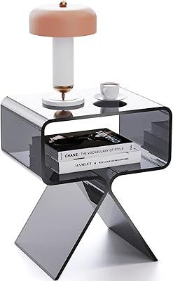 Actoint table in transparent acrylic with modern design for the decoration of the house and the living room (black).. DIAYTAR NIGERIA: Making online retail accessible to all with affordable nationwide shipping.