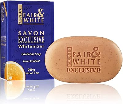 Exfoliating soap exclusive Fair and White | 7 OZ - Lightening bar for the skin.. Discover the joy of online shopping with DIAYTAR NIGERIA's budget-friendly prices and reliable shipping.