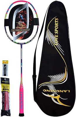 Professional badminton racket Langning in graphite for young 8u rackets.. The smarter way to shop online in Nigeria is through DIAYTAR Nigeria.