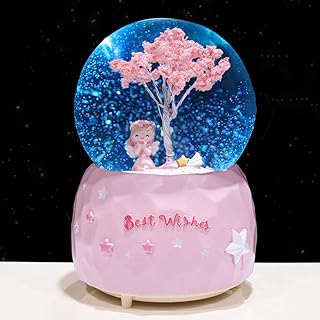 GOODERN Luminous snow balls Princess Sakura, Boule de Cristal de Flocon de snow of cartoon animated with LED lights with changing color, decoration of children's bedrooms, cute night light Sakura tree box.. Shop smart, shop DIAYTAR - Nigeria's most affordable e-commerce platform with nationwide delivery.