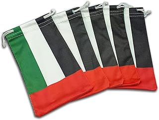 Set of 5 flexible microfiber tote bags with flag motif of the United Arab Emirates for sunglasses, glasses, mobile phones and accessories, gray, 6.. Shop with ease at DIAYTAR NIGERIA and enjoy our extensive product range delivered at affordable rates.