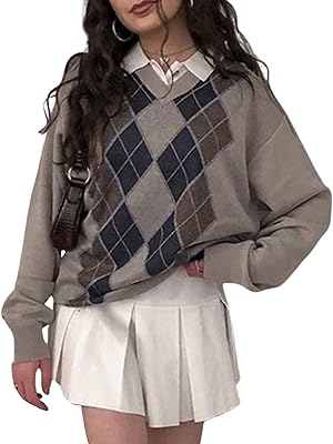Tricotted Pull with Long Sleeve For Women Tricot Classic Tricot Style English Y2K.. DIAYTAR NIGERIA connects you with endless possibilities through our affordable e-commerce platform.