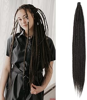 BRUNNACE DREADLOCK Extension 24 inch Package of 20 Synthetic Haircuts Made thin 0.6 cm DREADS HAIR CROCHET (pack of 20).. DIAYTAR NIGERIA: Your affordable shopping destination with thousands of products delivered in days.
