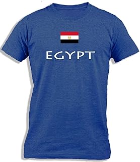 Cotton t-shirt for men i kapron with the printed Egyptian flag.. Shop smarter, not harder with DIAYTAR NIGERIA - thousands of products at your fingertips with affordable delivery.