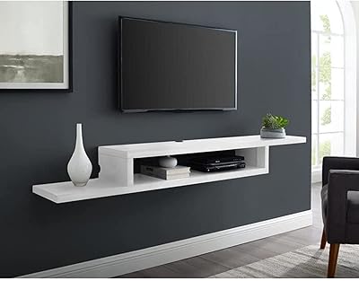 ZED Mural TV Furniture Controller (110x24x15 cm, white).. DIAYTAR NIGERIA: Where thousands of products meet affordable prices and reliable 5-8 day delivery.