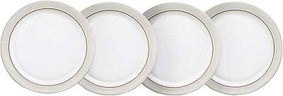 Denby 375041105 Set of natural fabric plates, cream, lot of 4, 27 x 27 x 2.5 cm.. DIAYTAR NIGERIA brings the joy of affordable shopping to your fingertips with delivery in less than 8 days.