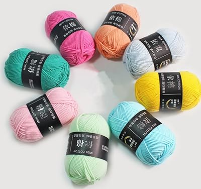 DIY goodrun cotton thread kit, 8 x 50 g double knitting wire, thick candy -colored acrylic wire kit, perfect for very small hook and knitting project.. Great deals and fast delivery — the DIAYTAR Nigeria guarantee.
