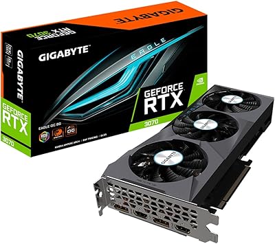 Gigabyte GeForce RTX 3070 EAGLE OC 8 GB V2 LHR graphics card.. DIAYTAR NIGERIA stands as your affordable shopping ally with nationwide delivery in just 5-8 days.