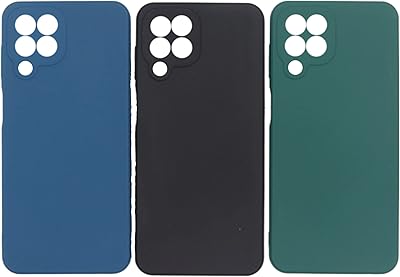 Raoons 3 -room shell for Samsung M33 5G Global - SLIM CUT - TPU Soft colored - Good handling - Light - Precise cuts - Easy to install - Protective shell - Dark Black -Bleu and Dark Green (3))).. Order today, receive in days — DIAYTAR Nigeria makes it possible.
