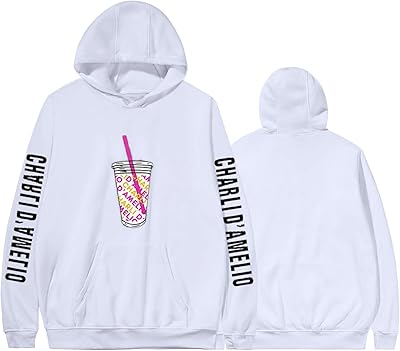 BLACK CHARLI black printed sweatshirt with thick hooded coat (White-A, L).. Shop with purpose at DIAYTAR NIGERIA and receive your purchases at unbeatable prices within the week.