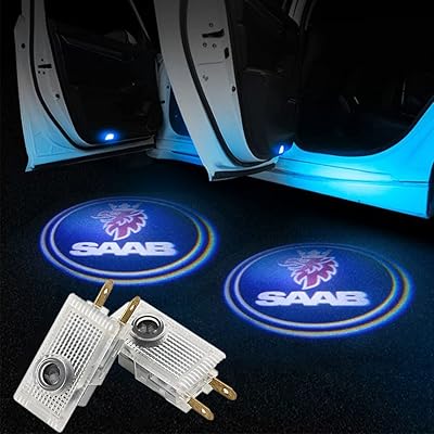 2 pieces for Saab LED car logo Welcome Light Light Shadow Shadow Lights Accessories Light Light For Saab 9-3 93 2003 - 2012 9-5 95 1998 - 2011.. DIAYTAR NIGERIA brings the marketplace to every Nigerian home with affordable prices and quick delivery.